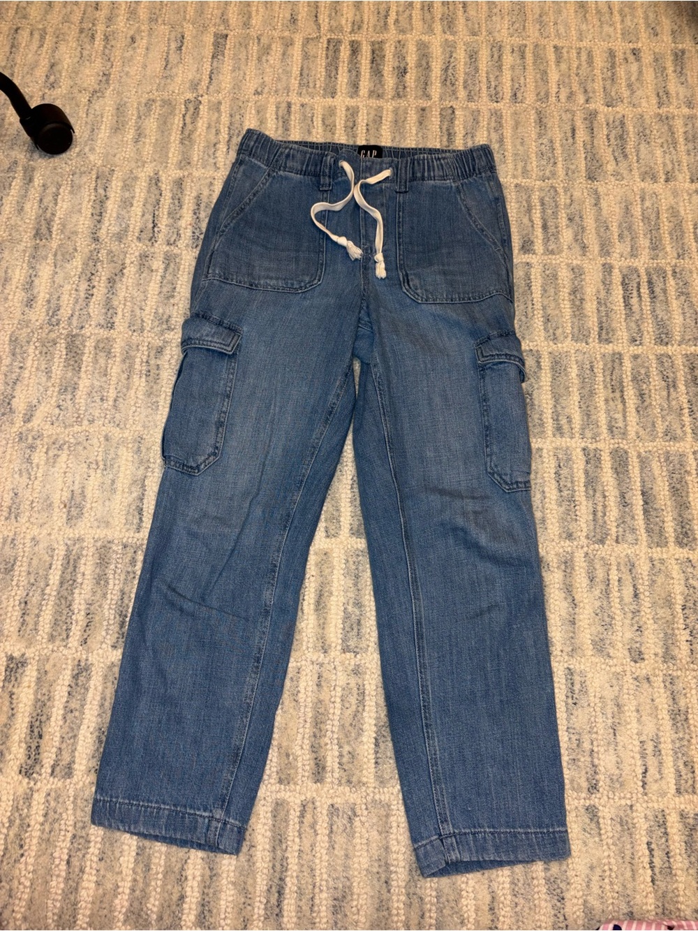 Gap Women’s Blue Cotton Cargo Jogger Pants